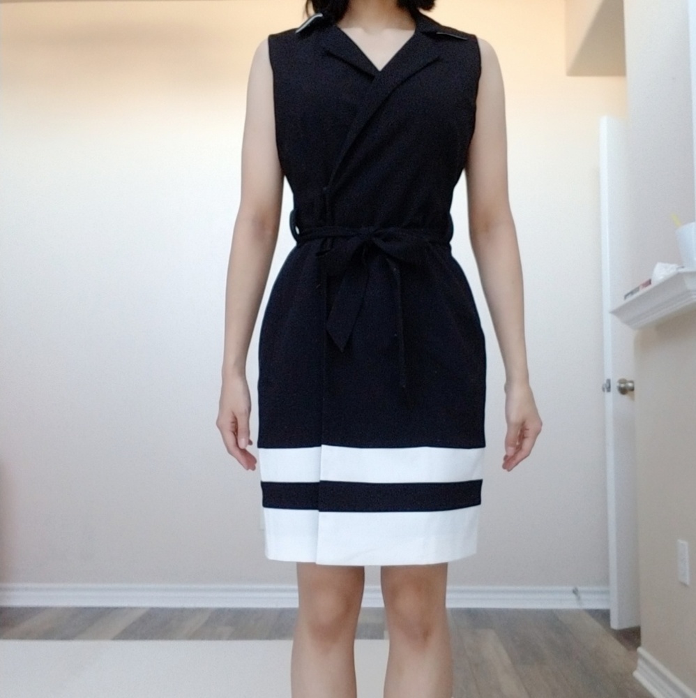 New Calvin Klein waist blazer a line dress
